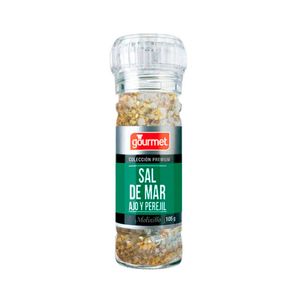 Sal de mar, ajo y perejil