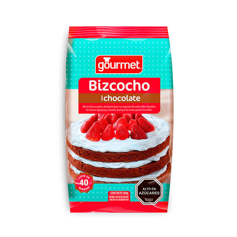 Mezcla bizcocho chocolate 500g por mayor - Gourmet Mayorista