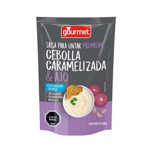 Salsa para untar premium cebolla caramelizada y ajo