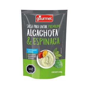 Salsa para untar premium alcachofa y espinaca