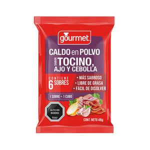 Caldo en Polvo Tocino, Ajo y Cebolla