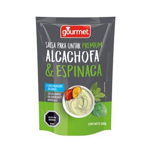 Salsa para untar premium alcachofa y espinaca