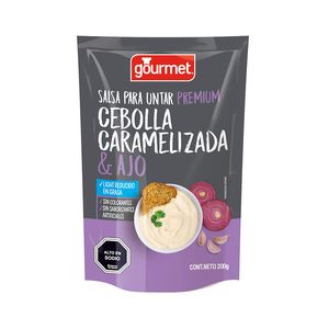 Salsa para untar premium cebolla caramelizada y ajo