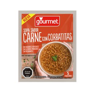 Sopa de Carne con Corbatitas